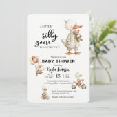 Gekke Gans Baby shower Kaart (Staand voorkant)