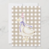 Gekke Gans Baby shower Kaart (Achterkant)