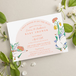 Gekke Gans Baby shower Kaart