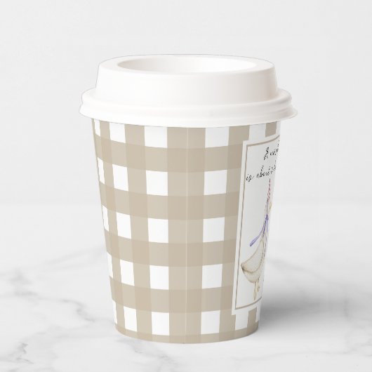 Gekke Gans Baby shower Papieren Bekers (Rechts)