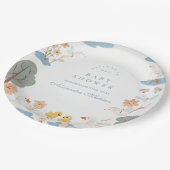 Gekke Gans Baby shower Papieren Bordje (Gekanteld)