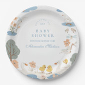 Gekke Gans Baby shower Papieren Bordje (Voorkant)