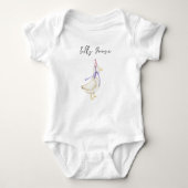 Gekke Gans Baby shower Romper (Voorkant)