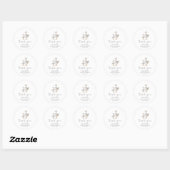 Gekke Gans Baby shower Ronde Sticker (Vel)