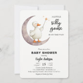 Gekke Gans Baby shower roze meisje Kaart (Voorkant)