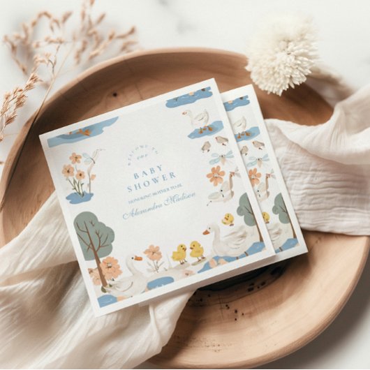 Gekke Gans Baby shower Servet