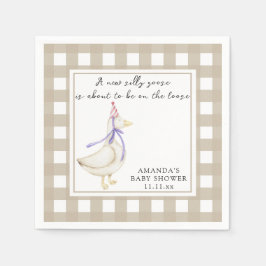 Gekke Gans Baby shower Servet