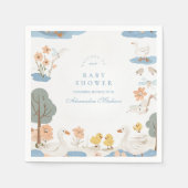 Gekke Gans Baby shower Servet (Voorkant)