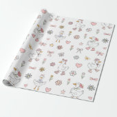 Gekke gans Birthday Cadeaupapier (Uitgerold)