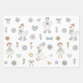 Gekke gans Birthday Inpakpapier Vel (Voorkant 2)