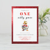 Gekke gans Birthday Kaart (Staand voorkant)