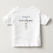 Gekke gans Birthday Kinder Shirts (Achterkant)