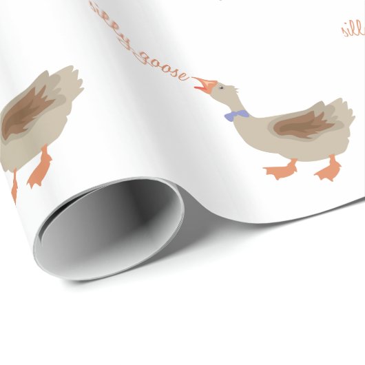 Gekke gans cadeaupapier (Rol Hoek)