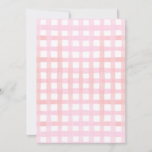 Gekke Gans Eerste Verjaardag Pink Invitation Kaart (Achterkant)