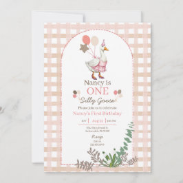 Gekke Gans Elke Leeftijd Verjaardag Bruin Uitnodig Kaart