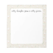 Gekke gans esthetisch Notitieblok (Voorkant)