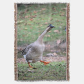 Gekke gans fleece deken (Voorkant Verticaal)