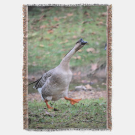 Gekke gans fleece deken