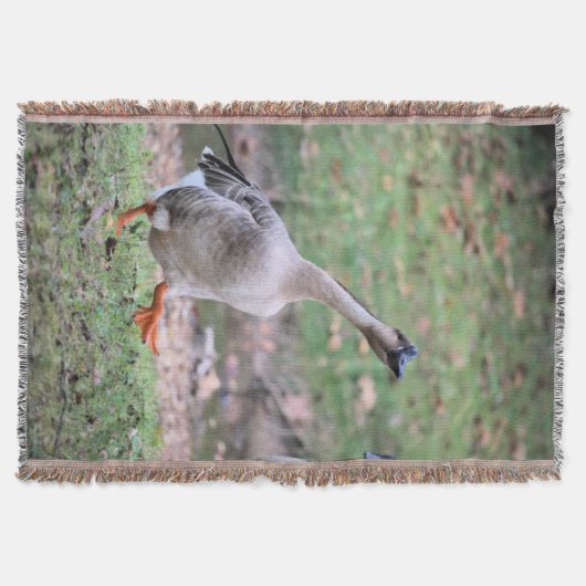Gekke gans fleece deken (Voorkant)
