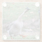Gekke gans glazen onderzetter (Achterkant)
