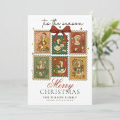 Gekke Gans Grappig  Vrolijk Kerstfeest Feestdagenkaart (Staand voorkant)