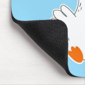 Gekke gans, grappige gans, ganzenliefhebber muismat (Hoek)