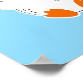 Gekke gans, grappige gans, ganzenliefhebber poster (Hoek)