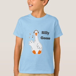 Gekke gans, grappige gans, ganzenliefhebber t-shirt