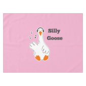 Gekke gans, grappige gans, ganzenliefhebber tafelkleed (Voorkant (Horizontaal))