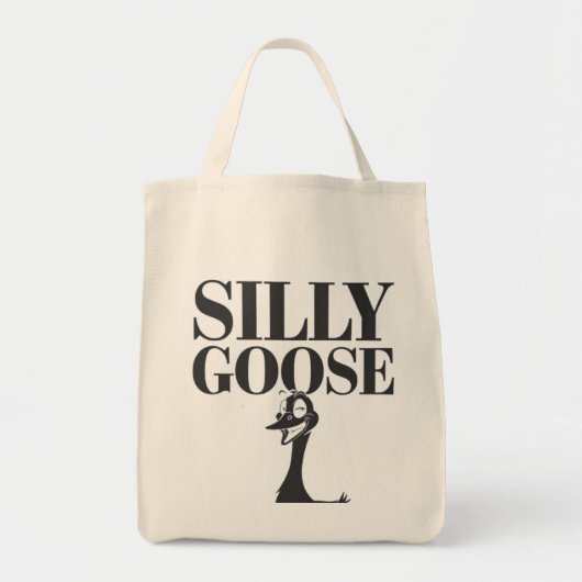 Gekke gans, grappige gans, ganzenliefhebber tote bag (Voorkant)