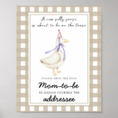 Gekke gans - Help de drukke moeder-to-be Poster (Voorkant)