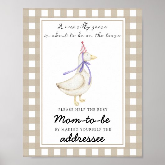 Gekke gans - Help de drukke moeder-to-be Poster (Voorkant)