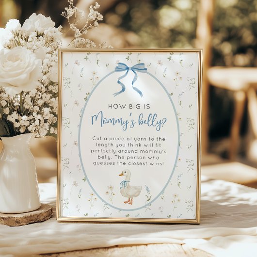 Gekke Gans Hoe groot is de buik van mama Poster