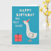 Gekke gans kaart (Gele Bloem)