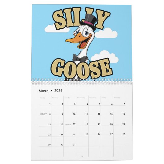 Gekke gans kalender (Mar 2026)