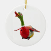 Gekke gans keramisch ornament (Voorkant)