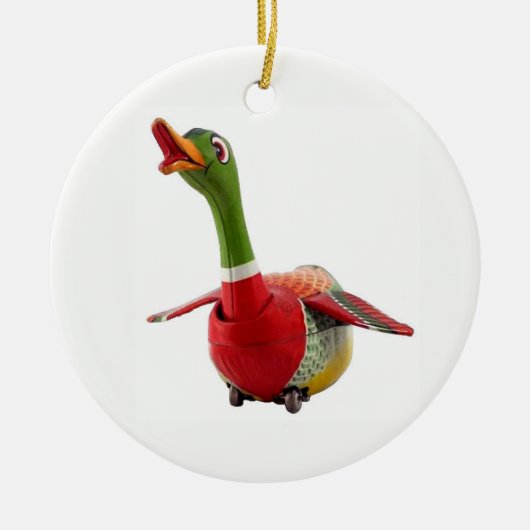 Gekke gans keramisch ornament (Voorkant)