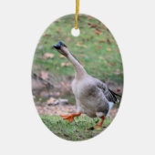 Gekke gans keramisch ornament (Voorkant)