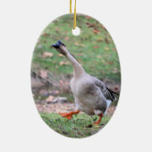Gekke gans keramisch ornament (Achterkant)