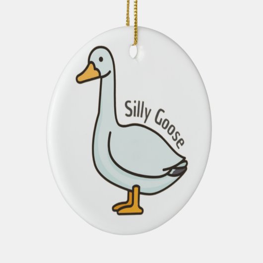 Gekke gans keramisch ornament (Rechts)