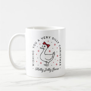 Gekke gans kerstwensen preppy coquette koffiemok