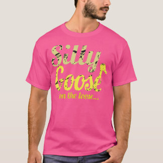 Gekke gans op de dunne domme vogel t-shirt