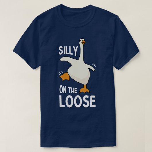 Gekke gans op de los 1 t-shirt (Design voorkant)