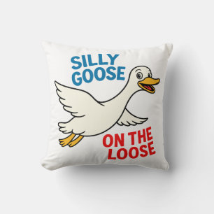 Gekke gans op de los kussen