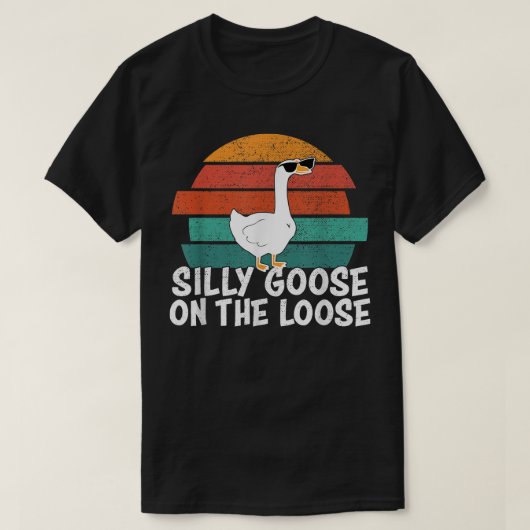 Gekke gans op de los t-shirt (Design voorkant)