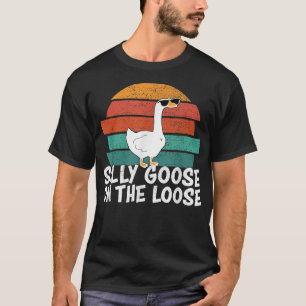 Gekke gans op de los t-shirt