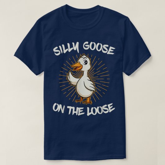 Gekke gans op de los t-shirt (Design voorkant)