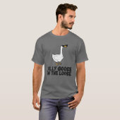 Gekke gans op de los t-shirt (Voorkant volledig)