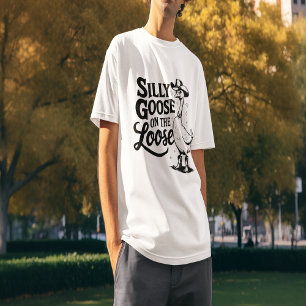 Gekke gans op de los t-shirt