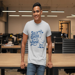 Gekke gans op de los t-shirt